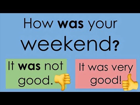 How was your weekend? (Basic English Conversation, Past Tense, & Talking About the Weather)