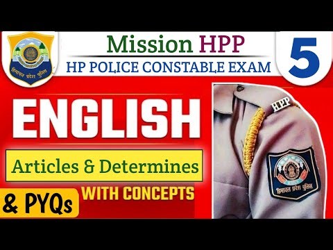 Articles | C-5 | English Grammar | Mission HPP || HP Police Constable Exam 2025 || Free Crash Course