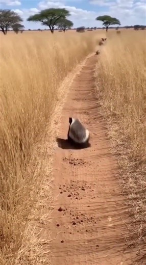 Epic Warthog Kick Sends Honey Badger Flying! 🐗💨 #Wildlife #Nature #Funny #Sora