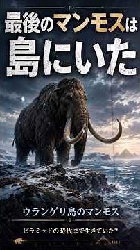 ピラミッドの時代までマンモスは生きていた？最後のマンモスの島 #古代生物 #雑学 #マンモス