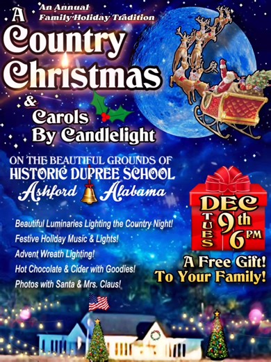 From recording studios and stages to performing our National Anthem in sold out arenas - We are always honored when Kiera Howell brings her beautiful persona and powerful voice to the stages of Historic Dupree School!! She is truly a star in every sense of the word!! 🎄If you have never heard her sing Mary, Did You Know? under a candlelit starry sky with only her God given voice lifting up to the heavens, you can fulfill that item on your “bucket list” this coming Tuesday night, December 9th at 