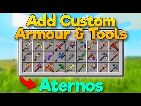 How To Add Custom Armor & Tools in Aternos Server | Add Custom Items in Aternos Server