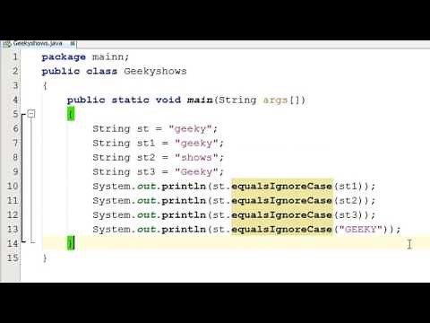 255. equalsIgnoreCase Method in Java Programming (Hindi)