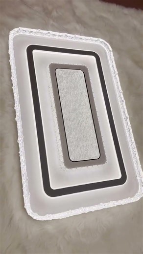 Modern LED Ceiling Light for Living Room | Layered Rectangular Design