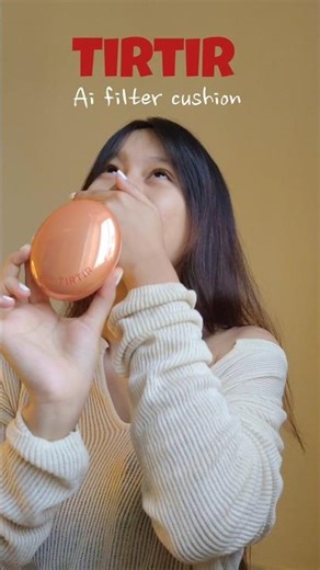 Trying TIRTIR AI makeup cushion 😋 #tirtircushion #lipbalm #koreanskincare #kbeauty #indian #tirtir