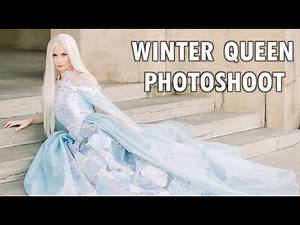 I modeled as a winter queen!