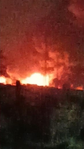 #Aag #maina pur village ke pass ek company me lagi aag