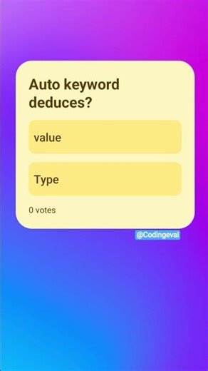 Auto keyword deduces? #codingeval #python #quiz #java