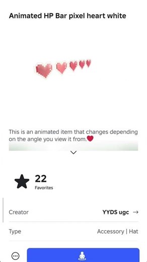 【⭐】New roblox animated HP Bar⭐ #roblox #shorts #trend #ugc #fyp #game #new #explore #event #art