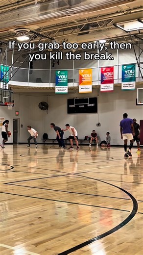 Most players see a loose ball and dive on it like it’s the last play of the game. But that’s the difference between reacting and reading. If you grab too early, you kill the break — the defense resets, the spacing’s gone, and the window closes before it even opens. Real hoopers understand tempo: sometimes the smartest move is patience in chaos. By letting the ball roll, you stretch the floor, give yourself a running start, and force defenders to make decisions while you’re already in stride. Tha
