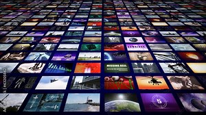 Video wall panorama perspective