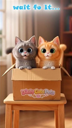 Cat Falls Out of the Box (Unexpected) 😂