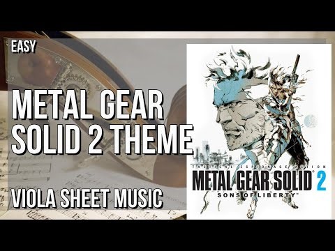 Viola Sheet Music: How to play Metal Gear Solid 2 Theme by Norihiko Hibino & Harry Gregson Williams