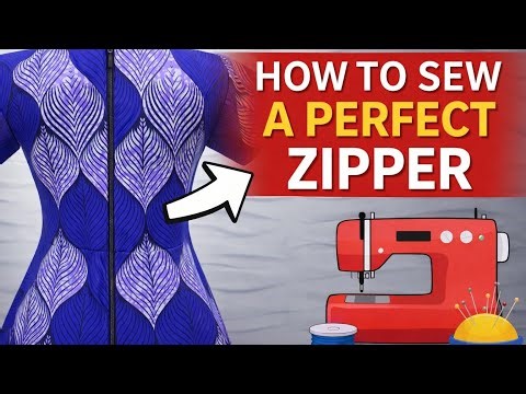 How to Sew a Perfect Zipper | Beginner-Friendly Step-by-Step Tutorial