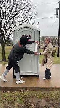 What Happens When You Get STUCK in a Wrapped Porta Potty?