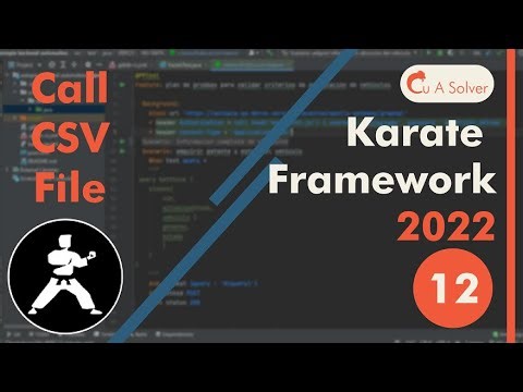 Karate Framework ftom 0 | 12.- call CSV file