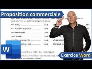 Exercice Word, proposition commerciale