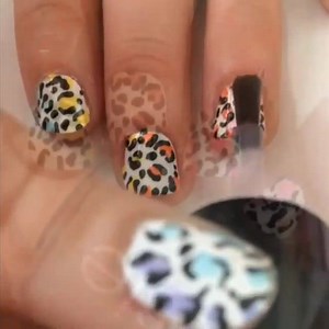 Rainbow leopard print by IG @nail.queens | Nails :3 | Facebook