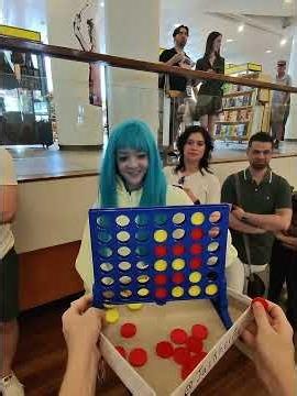 Playing random people at connect 4 #connect4 #game #public ‪@gamemusicfestival‬