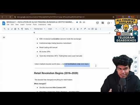 🤖03 Evolution of Algo Trading Algo Trading Cohort 2.0 – Complete Automation Mastery
