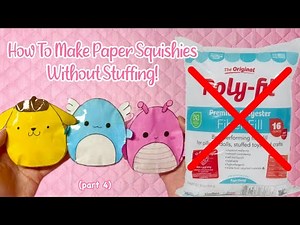 HOW TO MAKE A PAPER SQUISHY WITHOUT COTTON | tutorial | applefrog