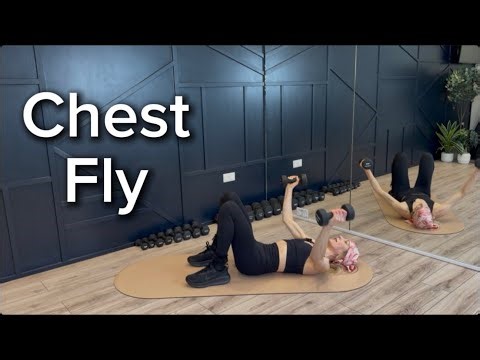 CHEST FLY FORM | Chest fly demo | Exercise demonstration | Homefitness | Dumbbells