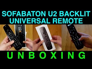 Unboxing 2025 UPGRADED SofaBaton U2 Programmable Universal Remote Control with BACKLIGHT