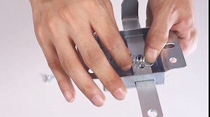 Garage Door Side Lock Inside Deadlock for Most Garage Door (single garage or double garage) Galvanized Steel -1 pack, Silver finish with pvc cover