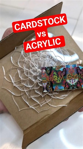 Which Would You Choose? 🌸 Cardstock or Acrylic?