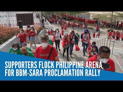 Supporters flock Philippine Arena for BBM-Sara proclamation Rally