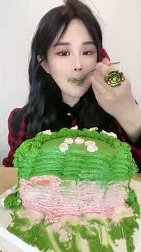 Asmr🍰Eating 🍰 (Soft And Waxy Sound)This Cake Taste Buds Will Dance for Joy!