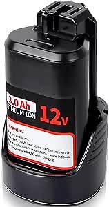 【Upgrade】3.0Ah Replace Battery for Bosch 12V Battery BAT414 Compatible with Bosch 12V max Lithium-Ion Tools and Chargers for Bosch 12 Volt Battery BAT420 GBA12V30 BAT411 BAT411A BAT412 BAT413