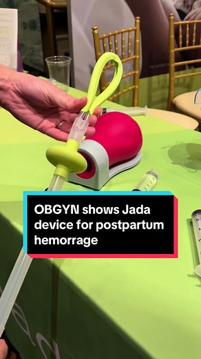 OBGYN simulation: Jada device that controls hemorrhage after #birth. I love it. 🩸 #obgyn #medicalsimulation #birthtok