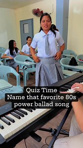 3.6K reactions · 33 shares | Quiz Time. name that power ballad 80s hit song . Name that tune? #Namethattune #namethatsong #80s #powerballad | Mark Anthony B Somoso | Facebook