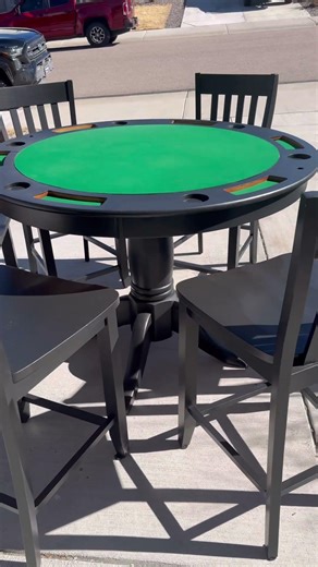 Finished the poker table #diy