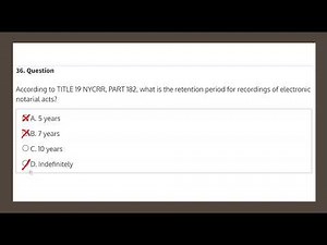 NYS Notary Public iPREP Mock Test #5 Q36