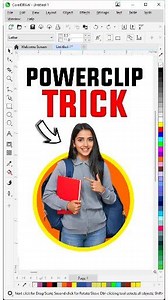 Learn how to create this effect using Power clip in CorelDraw. #coreldraw #graphicdesign #effect #powerclip | VikasTech