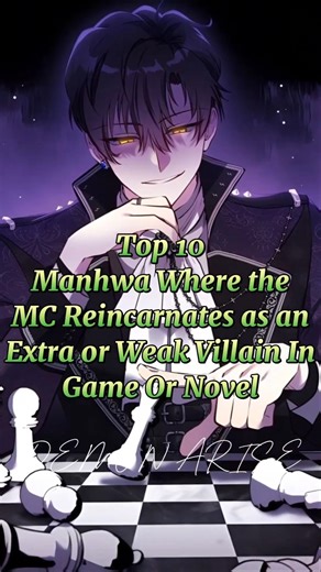 Top 10✨ Manhwa Where the MC Reincarnates🍀 as an Extra or Weak Villain In Game Or Novel😈 #manhwa