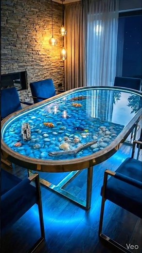 Handcrafting a Stunning Led pebbles & epoxy Resin Dinner Table |Full Process