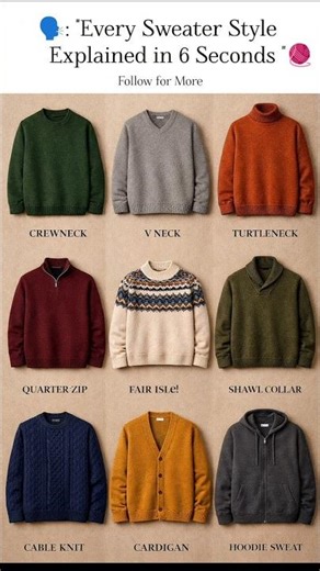 🗣️ Every Type Of Men's Sweater | Men's Fashion Ideas 2026💯#ytshorts #fashion