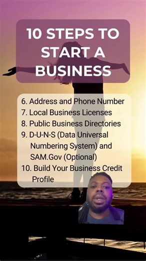 These are the official steps to start a business that can be funded right away (with its own credit profile). #startingabusiness