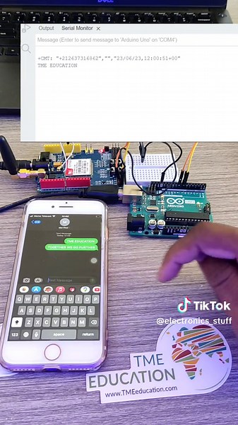 SIM 900 GSM GPRS Shield with Arduino Components needed: 1×Arduino 2×Sim Card 1×SIM 900 GSM GPRS Shield 1× Cell phone 1× Breadboard 1× Cables Follow: @tme_education Follow: @techmasterevent #sim900gsmgprs #arduino #electronic #tech #electrical #engineer #gsmshield #electrician