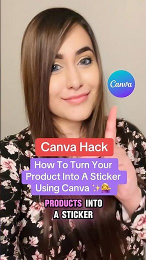 How To Make A Product Sticker Using Canva #canvatutorial
