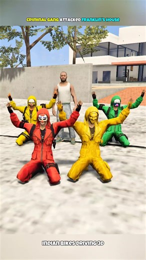 FRANKLIN VS CRIMINAL GANG PART-2 | INDIAN BIKES DRIVING 3D | #shorts #indianbikedriving3d