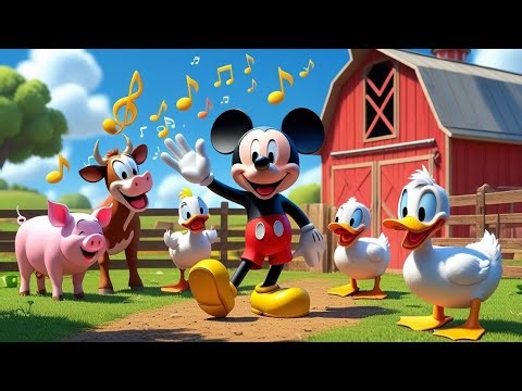 Mickey & Friends Sing Old MacDonald on the Farm! 🐮🐷🐔🦆 | Fun Kids Song 🎵