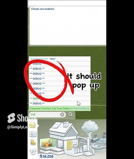 How to get debug items in the sims 4