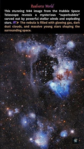 Hubble Captured A Massive Cosmic “Superbubble” #universe #space #astronomy #science #cosmos