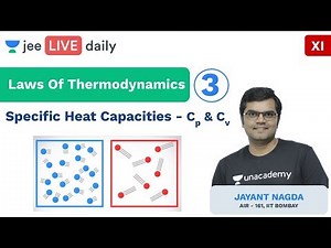JEE Mains: Laws Of Thermodynamics | Cp and Cv | Unacademy JEE | IIT Physics | Jayant Sir