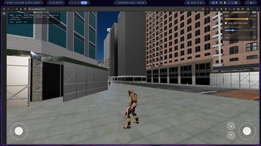 wanted to learn procedural generation + three.js. dropped a couple of GLB files in a folder, asked the clanker to "build an infinite city," i believe using LLM's as a hyper-personalized soundboard for learning are quite valuable & underrated.