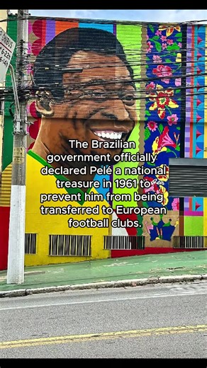 The Brazilian government officially declared Pele a national treasure in 1961 to prevent him from being transferred to European football clubs. #pele #soccerhistory #footballhistory #historytok #braziltiktok